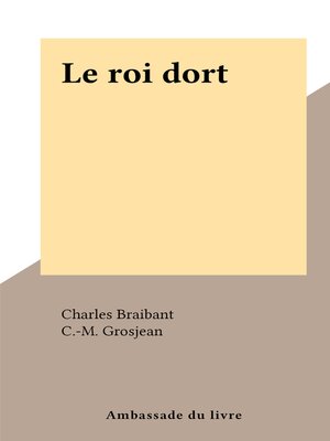 cover image of Le roi dort